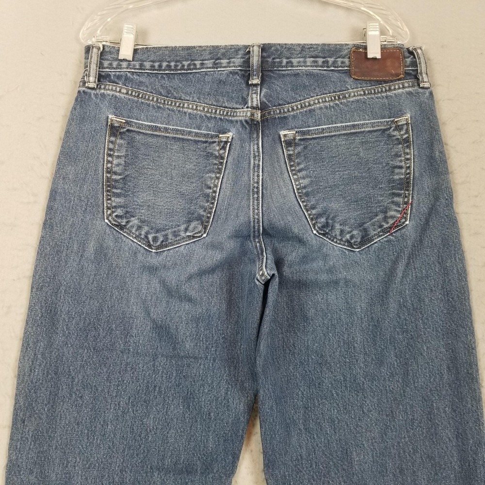 Banana Republic Relaxed Jeans Mens 33x30 Blue Medium Wash Straight Denim Pants - Picture 6 of 15